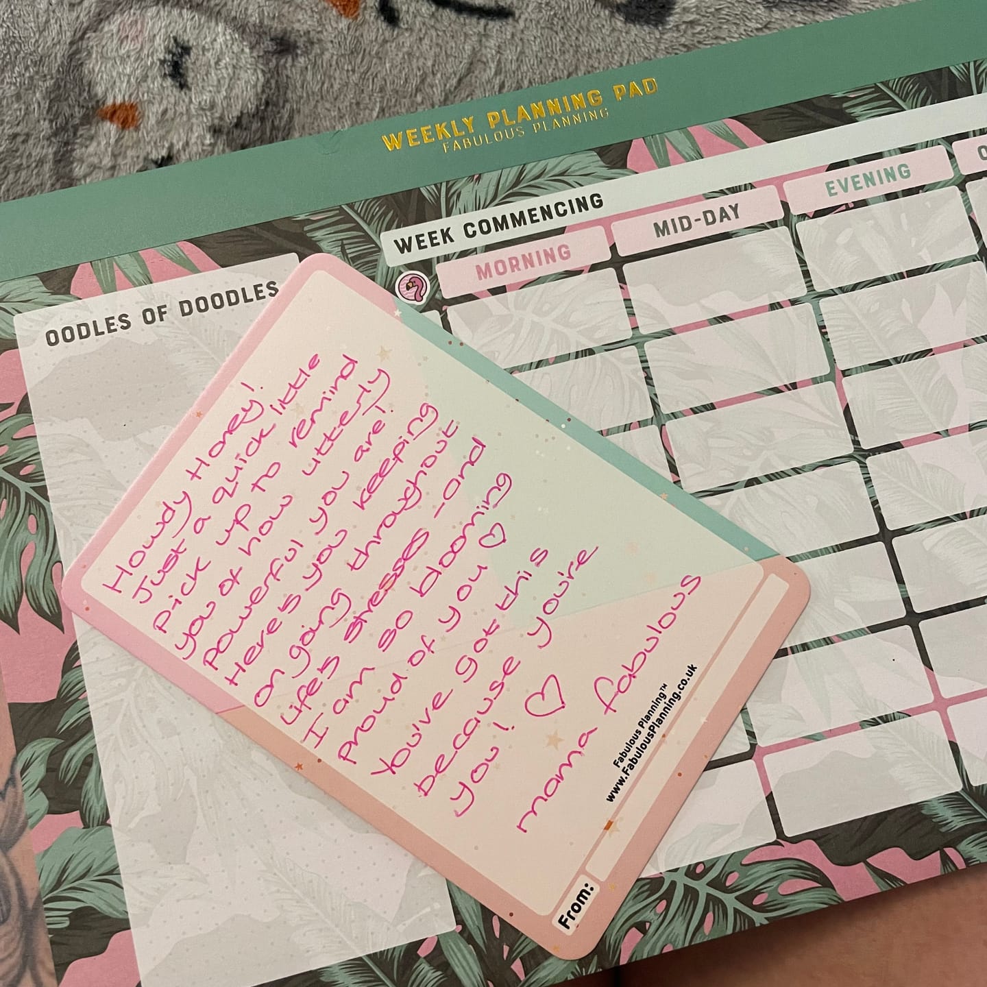 Customer photo review of A4 - Yearly Planning Pad - Botanical