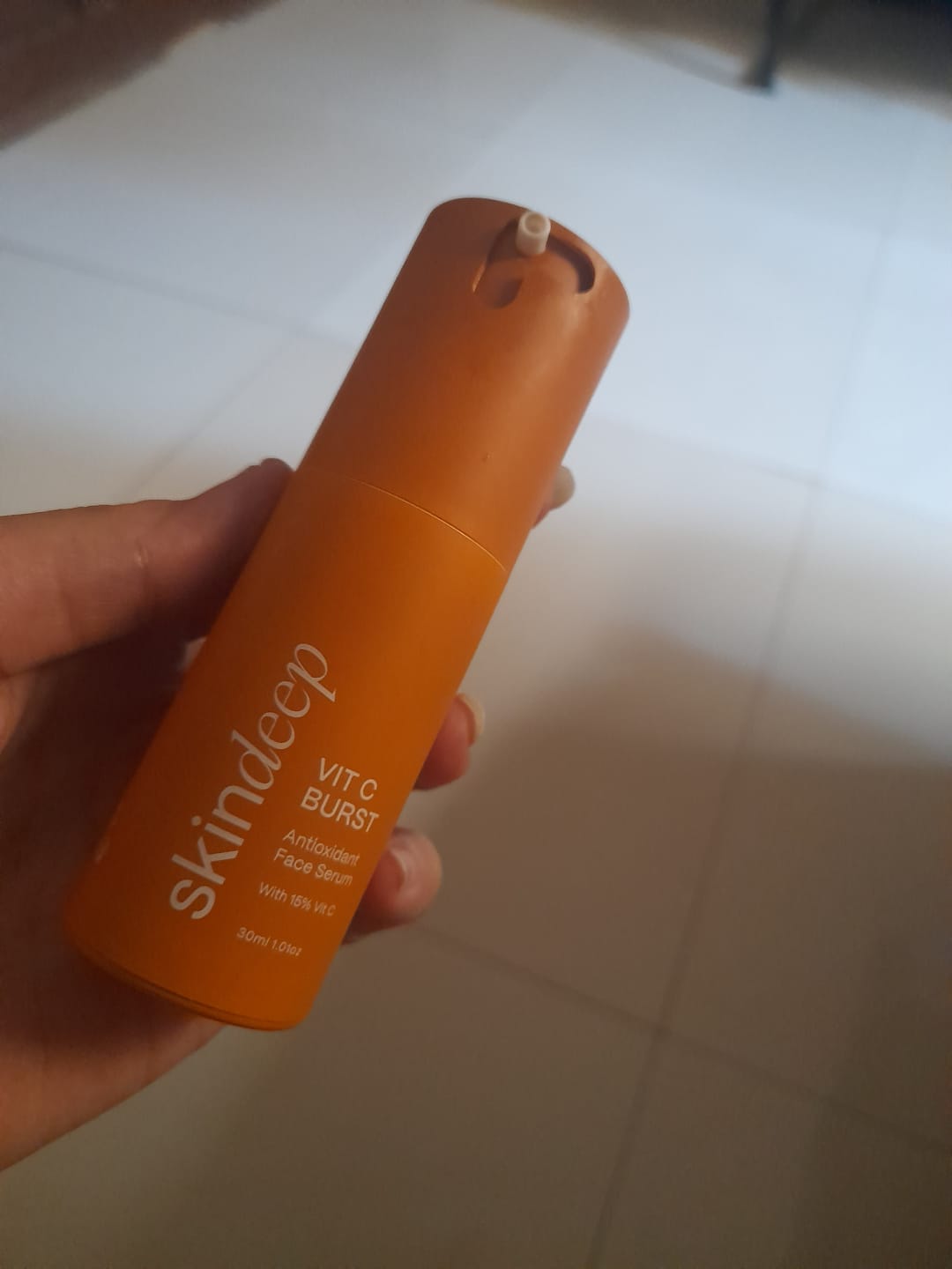 Customer photo review of Vit C BURST - Antioxidant Face Serum