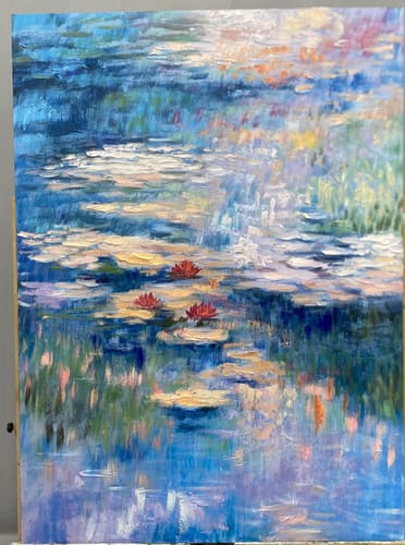 Customer photo review of Colorful Abstract Painting Canvas #AP034