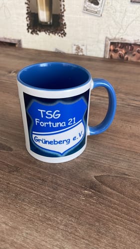 Customer photo review of TassenExpress - Becher Keramik Tasse mit Logo bedruckt 325ml Firmenlogo