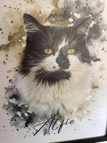 Lee H. review of Your Cat as Watercolor Portrait image 1 out of 1