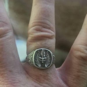Customer photo review of Saint Michael Signet Ring