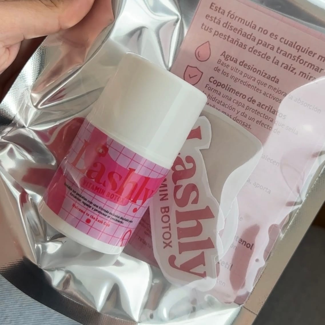 Customer photo review of Vitamin botox Lashly