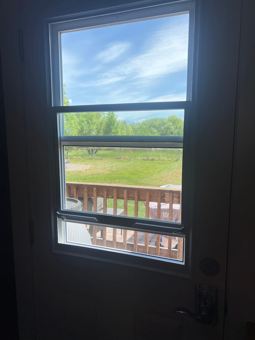 Customer photo review of Venting 1 Lite Glass and Frame Kit (Half Lite)