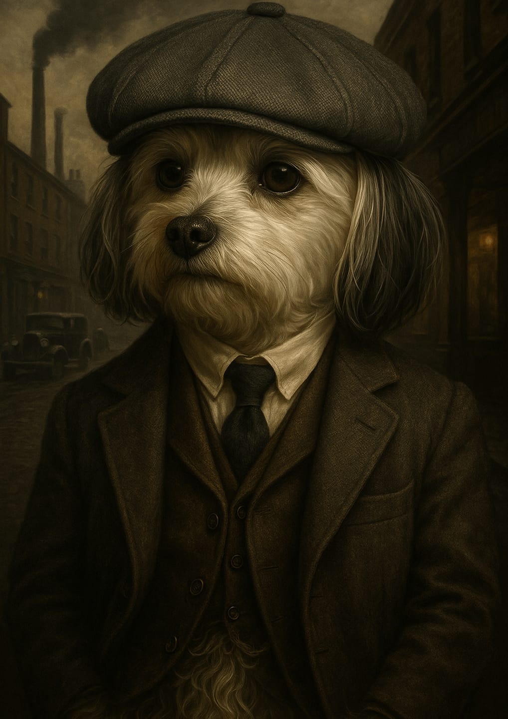Customer photo review of Peaky Paws - Custom Pet Portrait