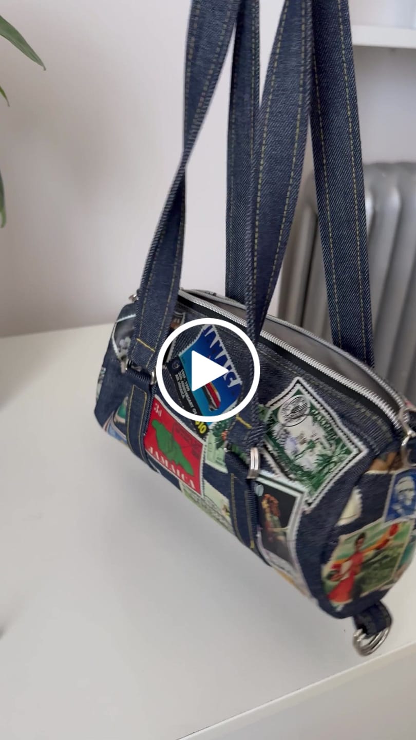 Customer video review of Denim Jamaica Vintage Postage Mini Duffle
