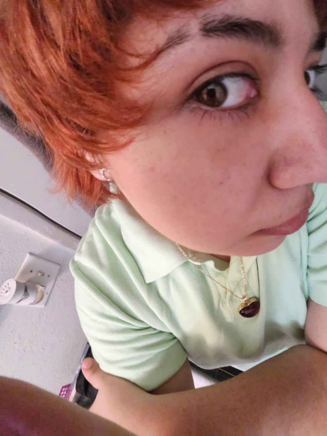 Customer photo review of LUNA THE LUNATIC LUNAR EARRING