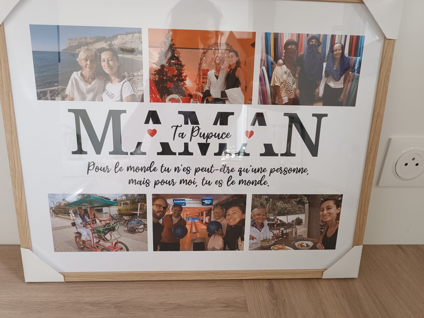 Customer photo review of Maman et photos - Affiche Personnalisée