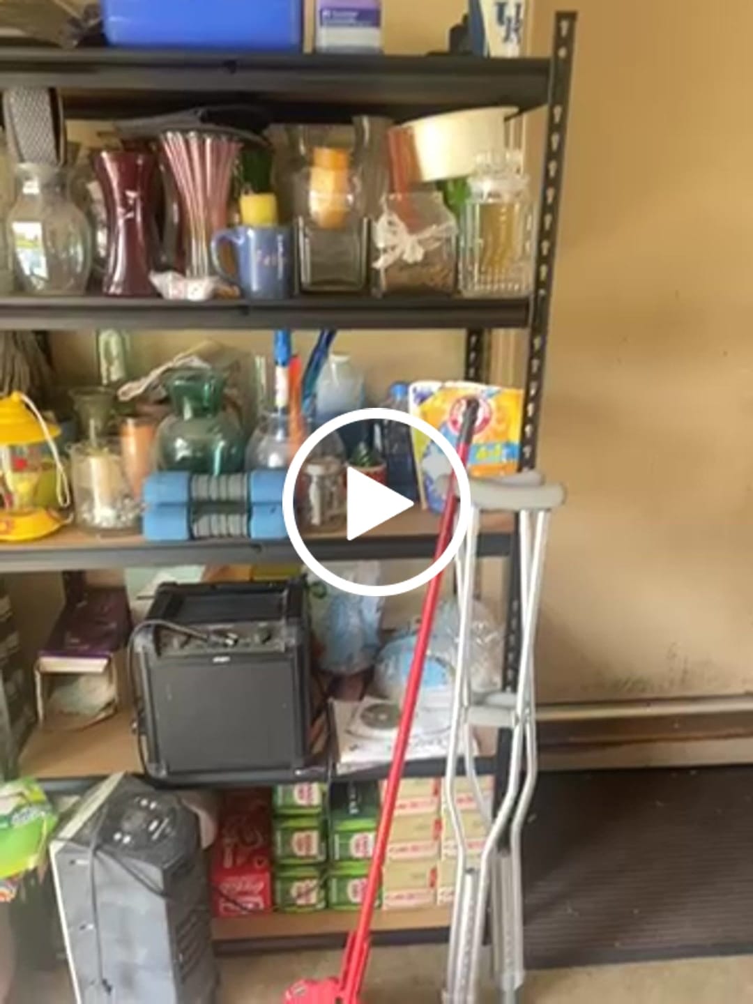 Customer video review of Reibii 5-Tier 40" W Metal Shelving for Garage, 2500lbs Heavy Duty Storage Shelves, Adjustable Shelf for Closet, Warehouse, Commercial