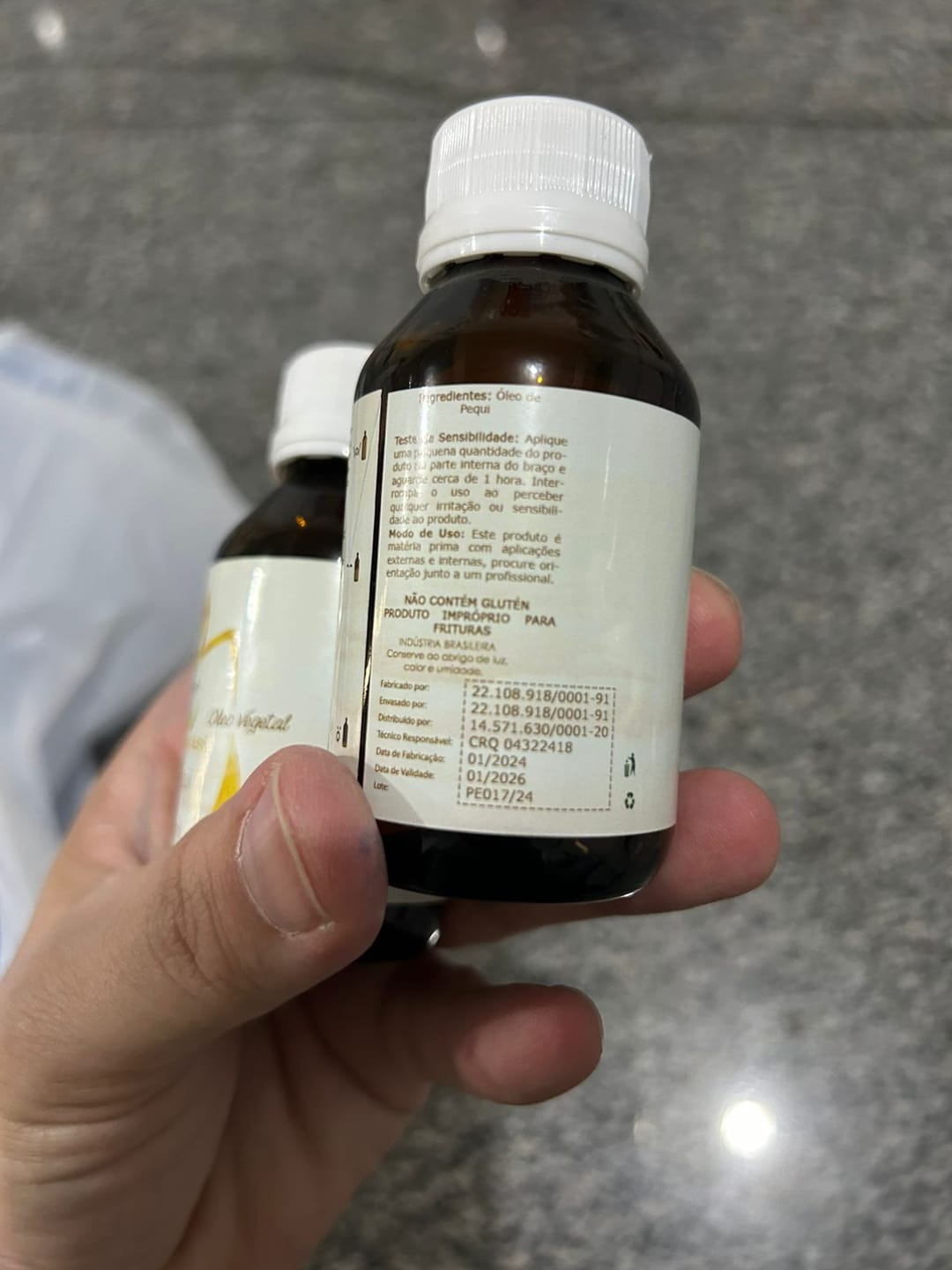 Customer photo review of Óleo de Pequi