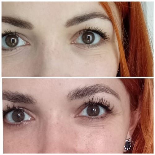 Customer photo review of Enhance® - Eyelash Growth Serum