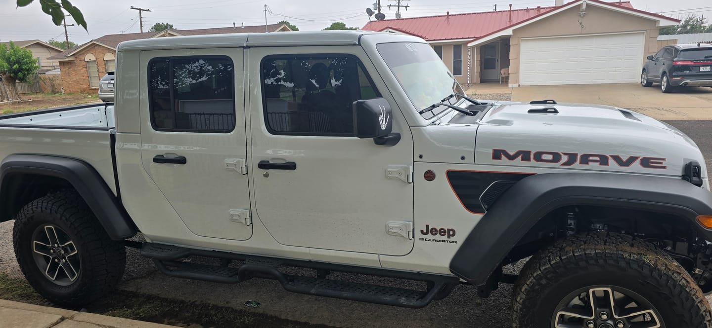 Customer photo review of Premium Fender Vent Decal Set | Black Flag - fits Wrangler JL & Gladiator JT
