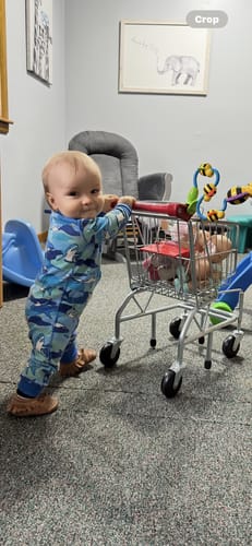 Customer photo review of Zion Moccasin Baby Shoe