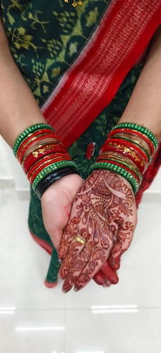 Customer photo review of Anmol Bandhan Gold Bangles –  Love & Togetherness crafted in Gold