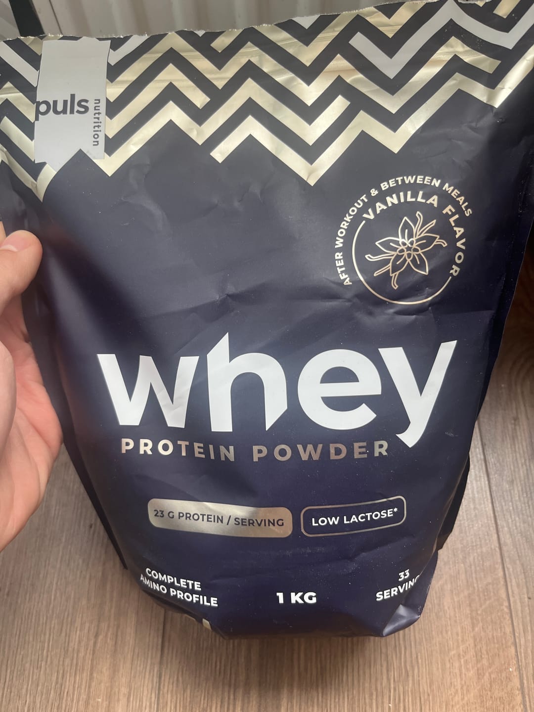 Customer photo review of WHEY Protein Vanilla 1 kg
