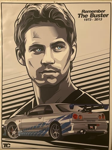 Customer photo review of 2 Fast 2 Furious Skyline Poster