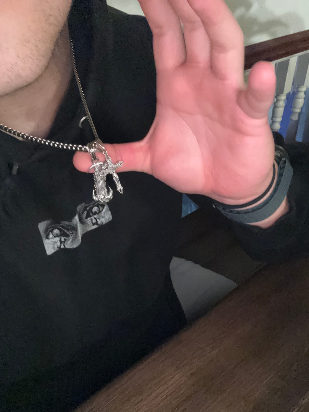 Customer photo review of CRUCIFIX CROSS PENDANT