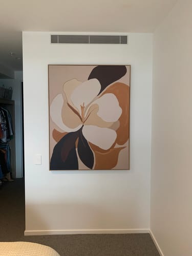 Customer photo review of Caramel Flora II | Framed Canvas Art Print