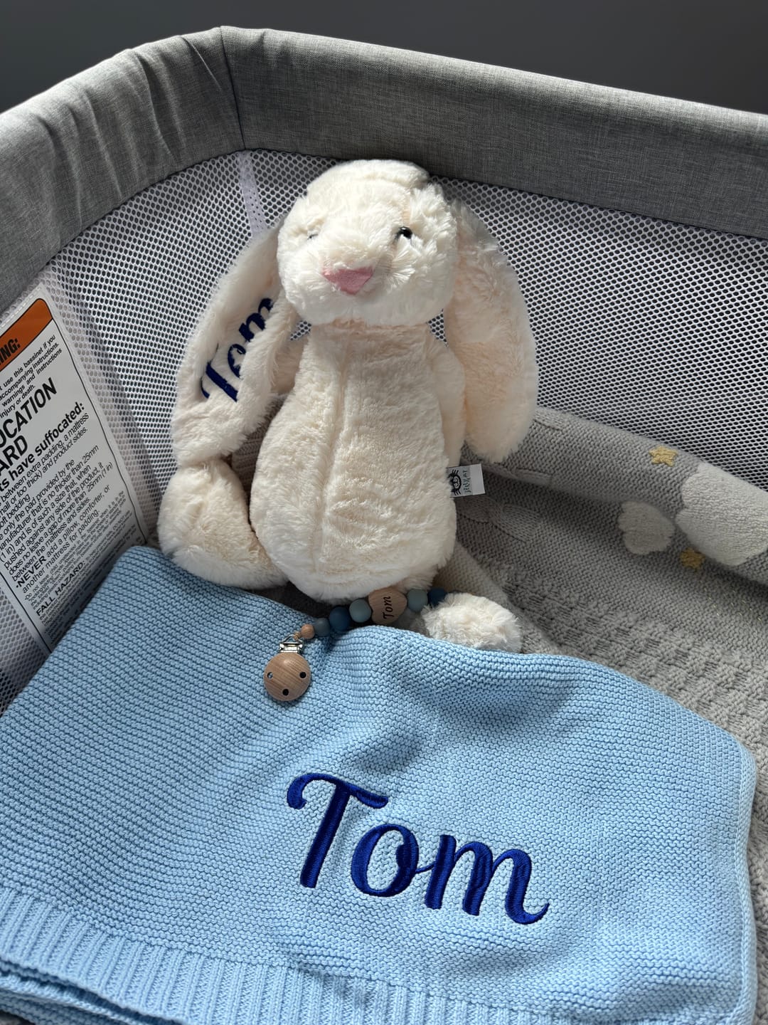 Customer photo review of Loulou, Le Lapin en Peluche Personnalisé de Lyly