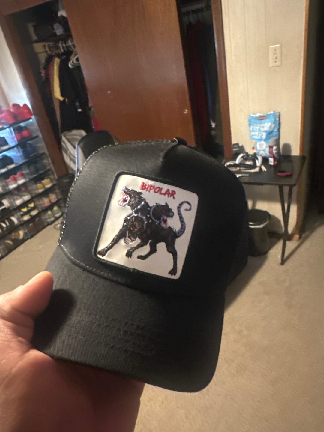 Customer photo review of Cerberus - "Bipolar" Trucker Hat