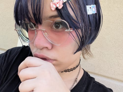 Customer photo review of Lovie Eyeglasses