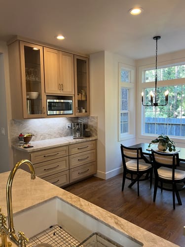 Customer photo review of Serene Cabinet Pulls | Antique Brass Unlacquered