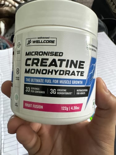 Customer photo review of Wellcore - Pure Micronised Creatine Monohydrate (122g, 33 Servings) Fruit Fusion