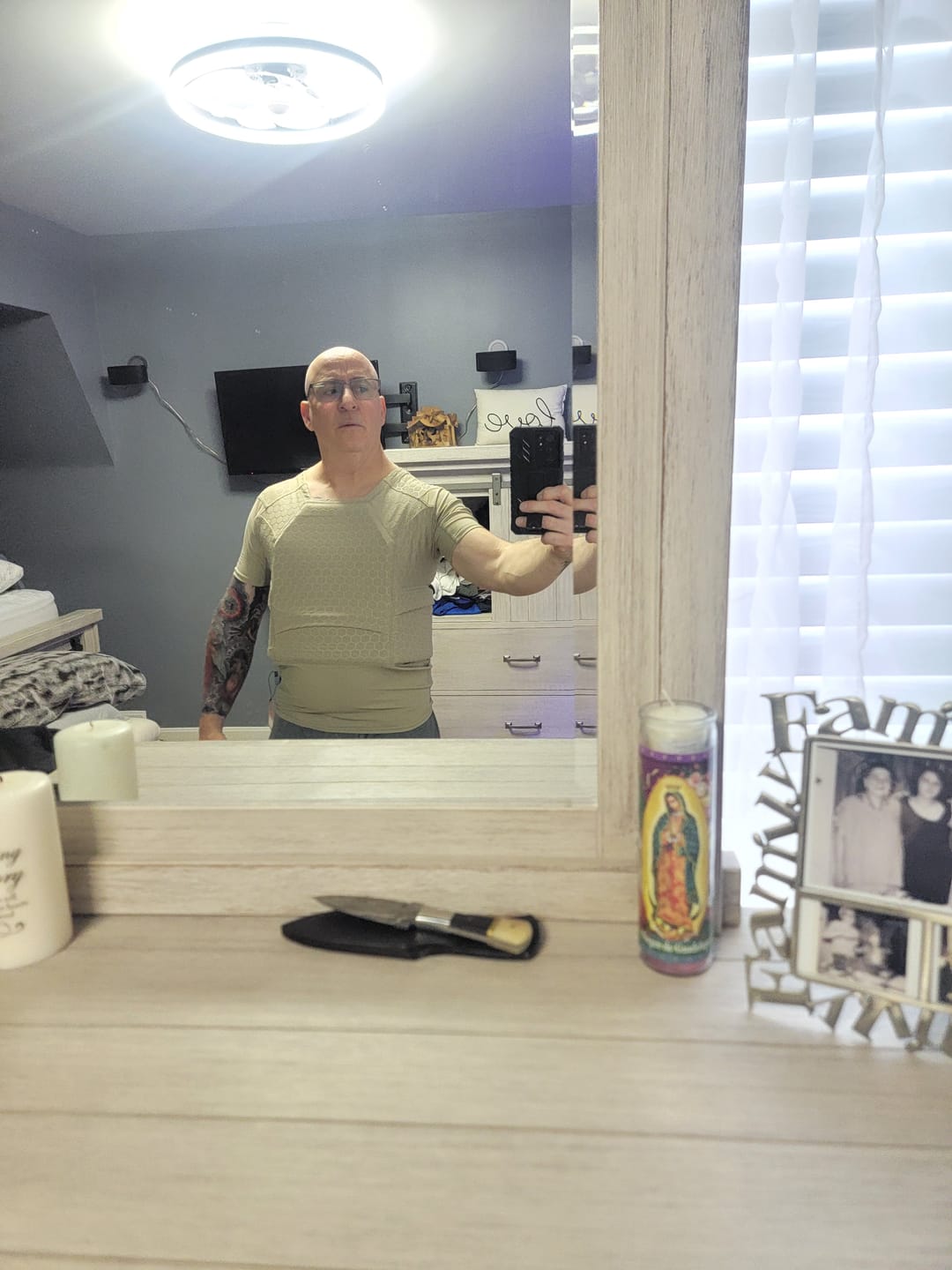 Customer photo review of RTS Tactical Commander Level IIIA (HG2) Body Armor Compression Shirt