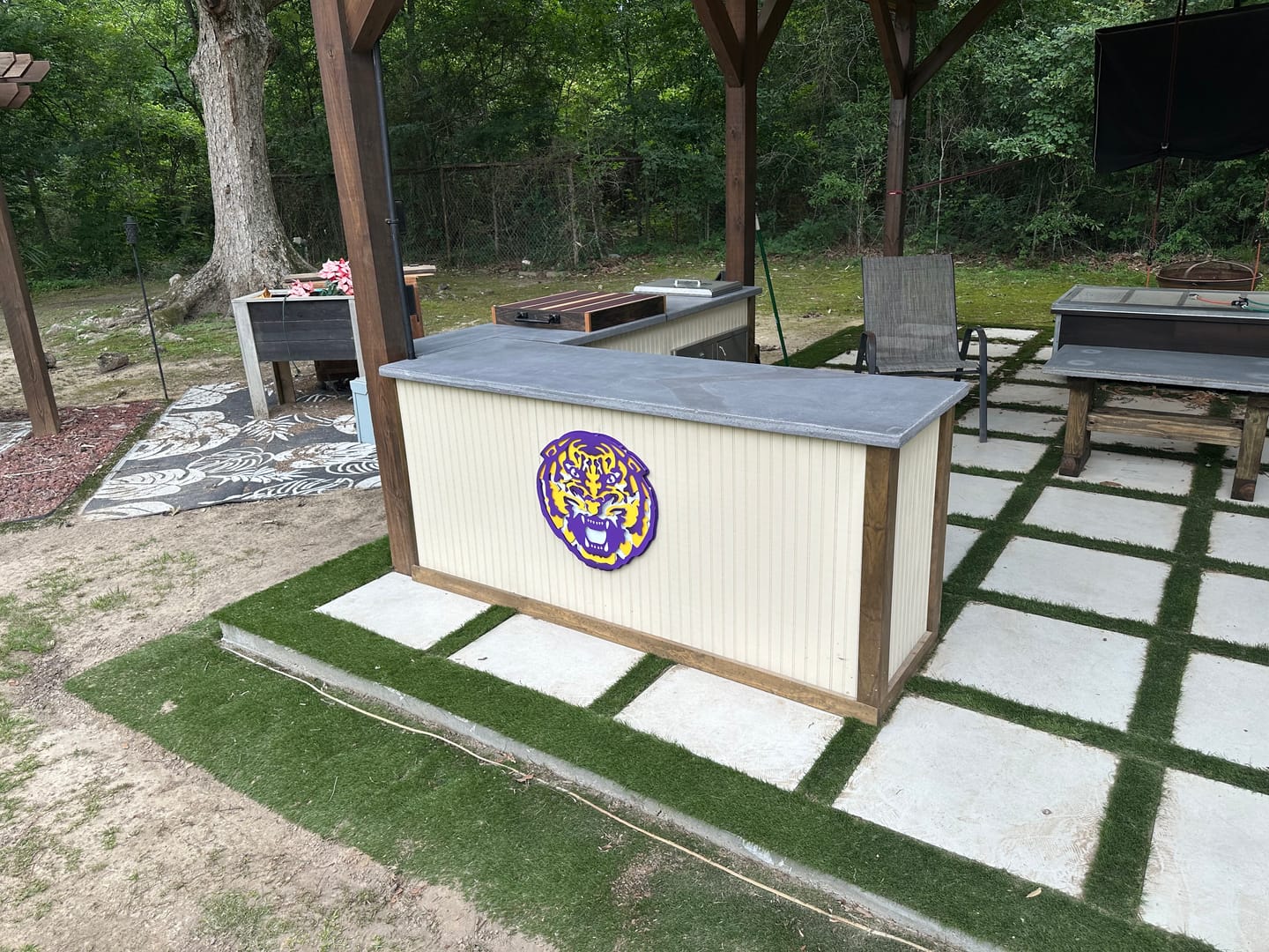 Customer photo review of LSU Iconic Tiger Head 3D Metal Wall Art