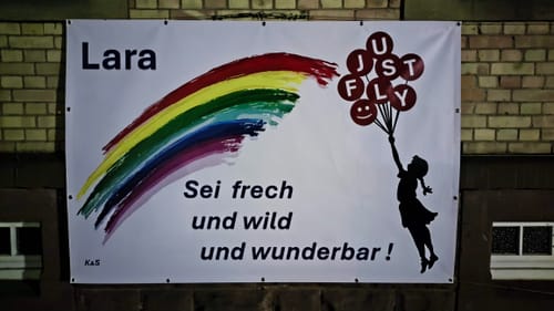 Customer photo review of Banner inkl. Druck