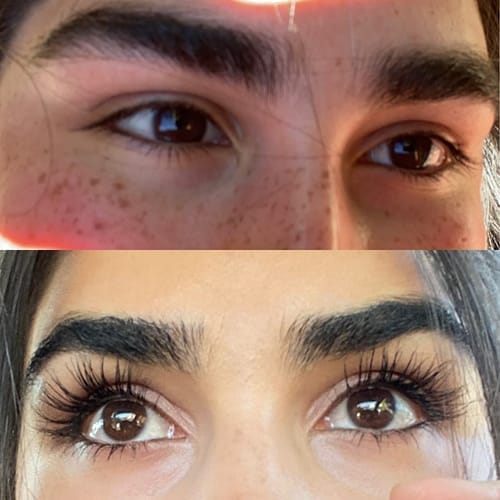 Customer photo review of Enhance® - Eyelash Growth Serum