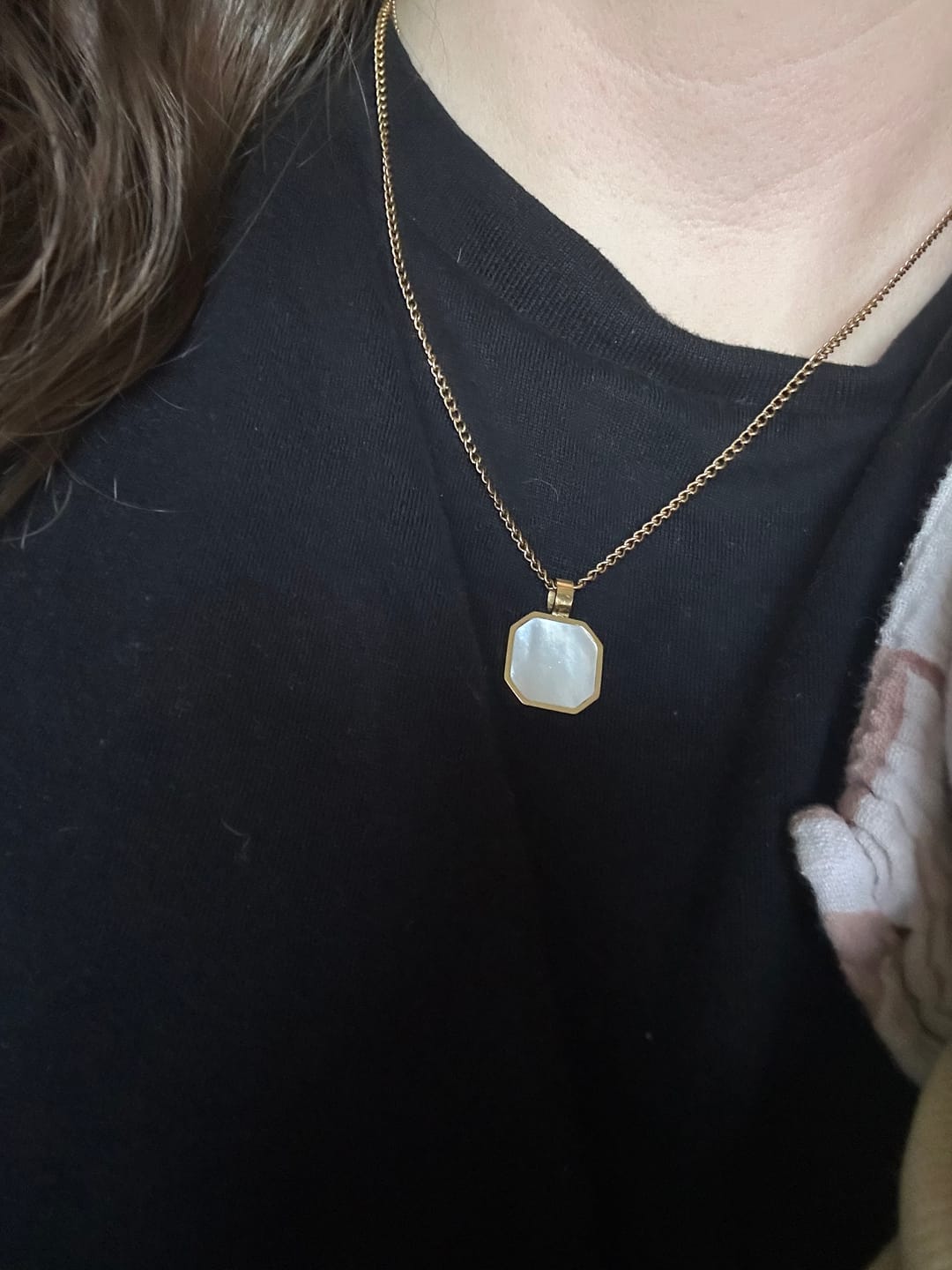 Customer photo review of Bundle Kette: Perlmutt - Gold - Für Sie