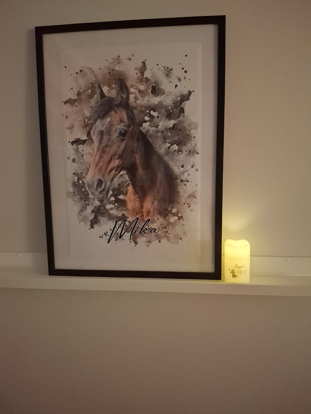 Customer photo review of Dein Pferd als Wasserfarben Portrait