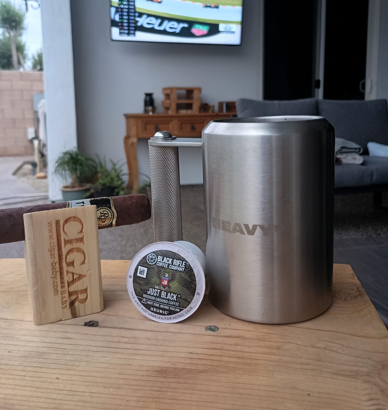 Customer photo review of 5lb HEAVY* Mug | Stainless Steel Weighted Mug