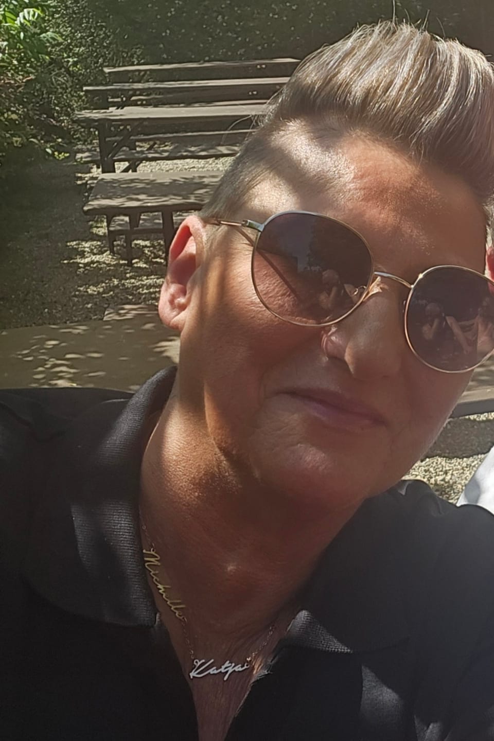 Customer photo review of 3er Signatur Namenskette | 18K vergoldet