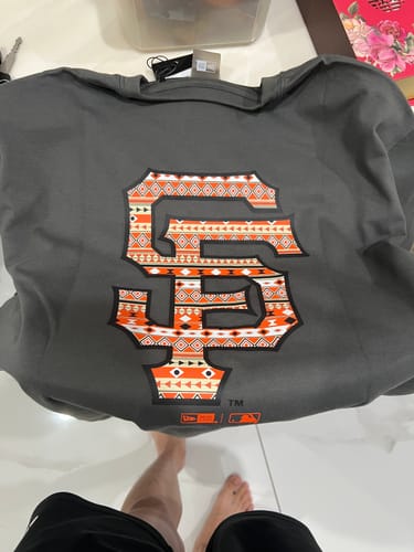 Customer photo review of San Francisco Giants MLB Navajo Pattern Dark Shadow Short Sleeves T-Shirt