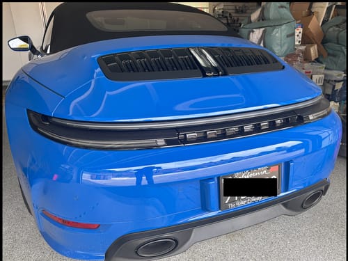 Customer photo review of 2011-2022 CALIFORNIA LICENSE PLATE DMV.CA.GOV - BLACK WITH WHITE TEXT 6"x12" (156.5mm x 305mm)