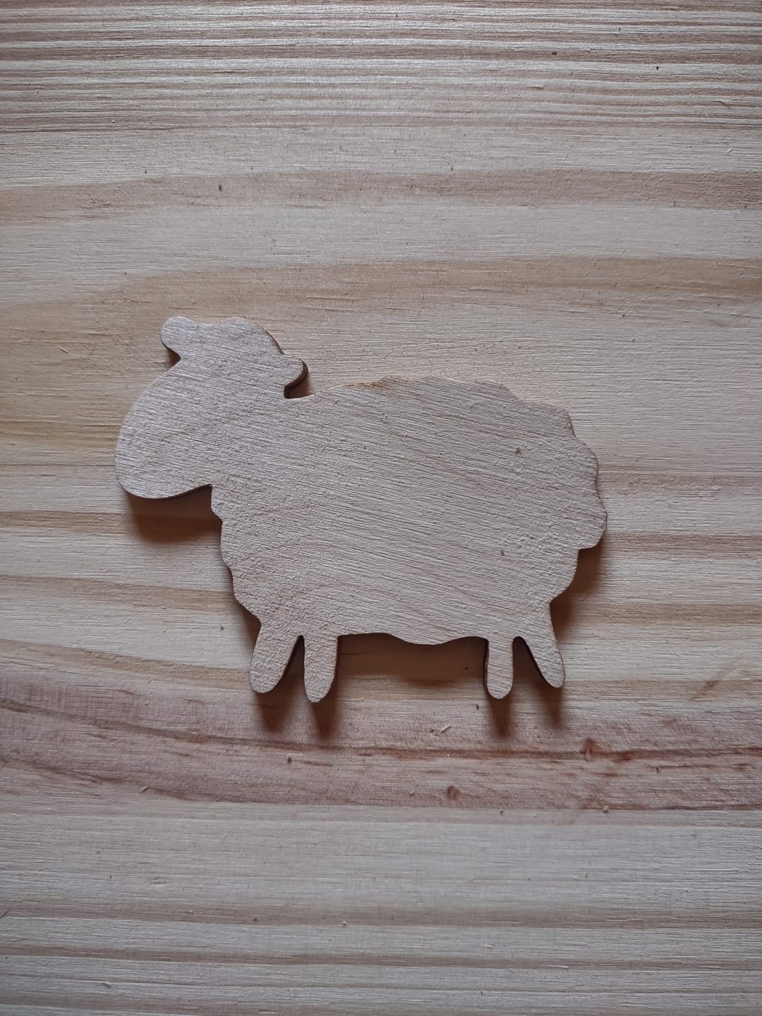Customer photo review of Unfinished Wood Cute Sheep Shape - Craft - up to 46"