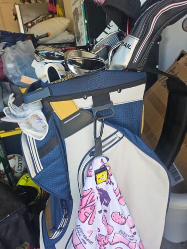 Customer photo review of Gilmore Pink - Magnetic Golf Towel