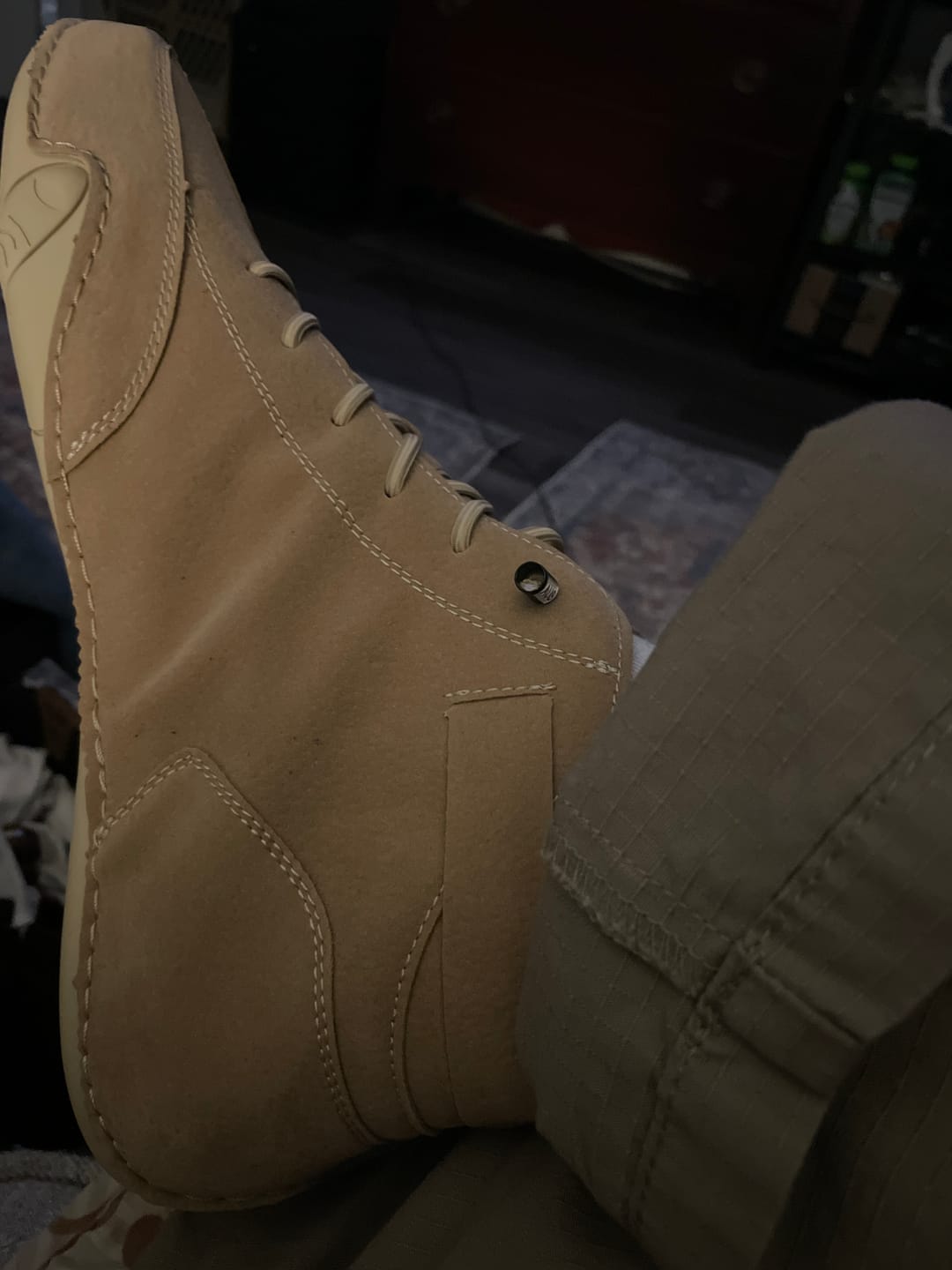 Customer photo review of Men Velcro Suede High Boots Beck Shoes