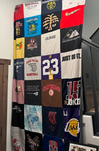 Customer photo review of Classic T-Shirt Blanket