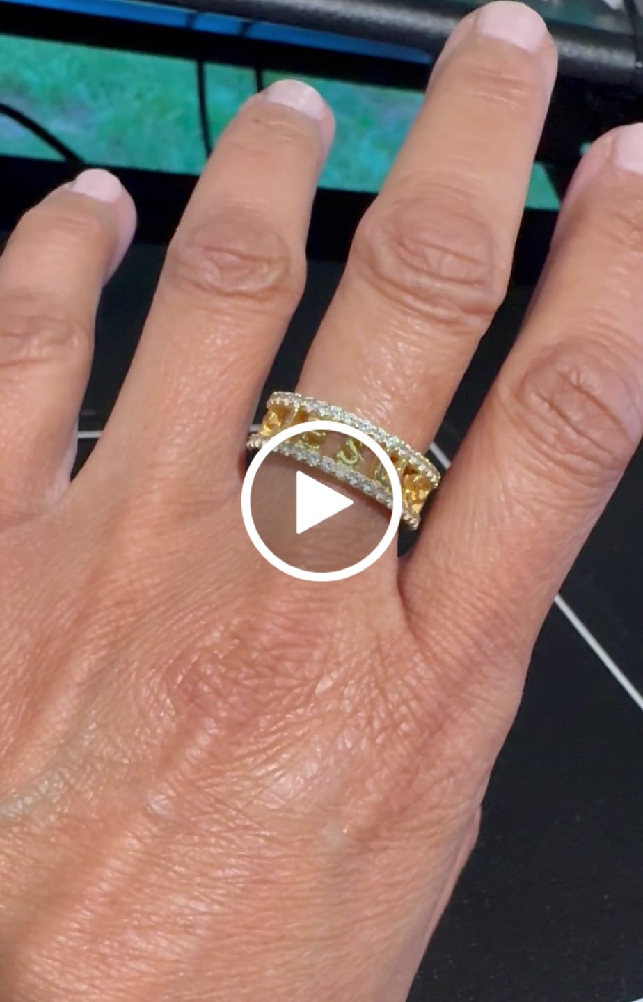 Customer video review of Trinity Cross Ring
