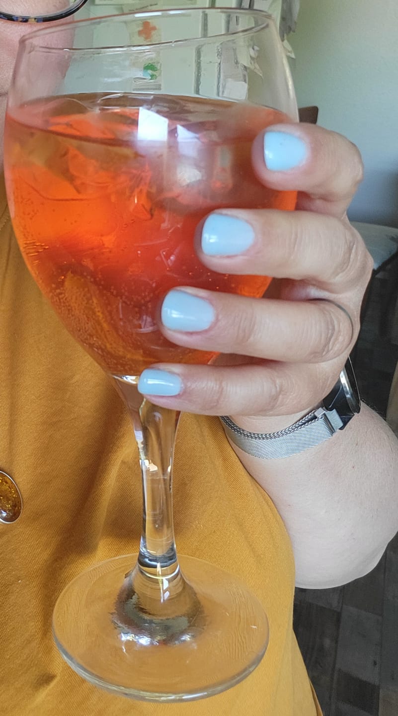 Customer photo review of Semilac Extend 5in1 807 Pastel Blue UV Gel Polish