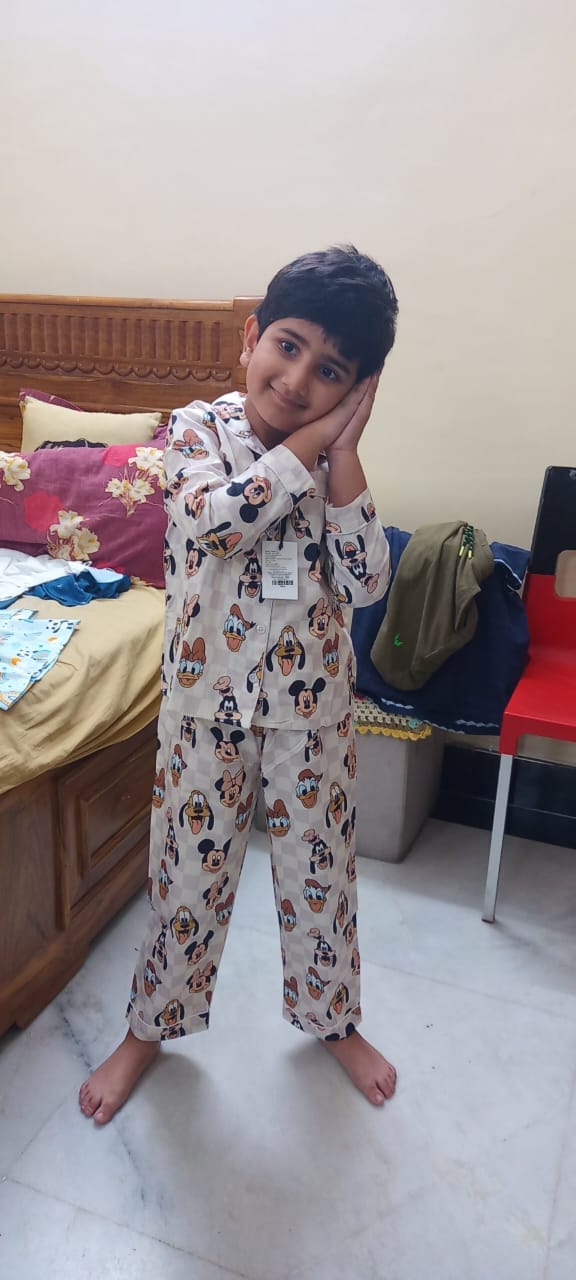 Customer photo review of Mickey and Friends Night Suit