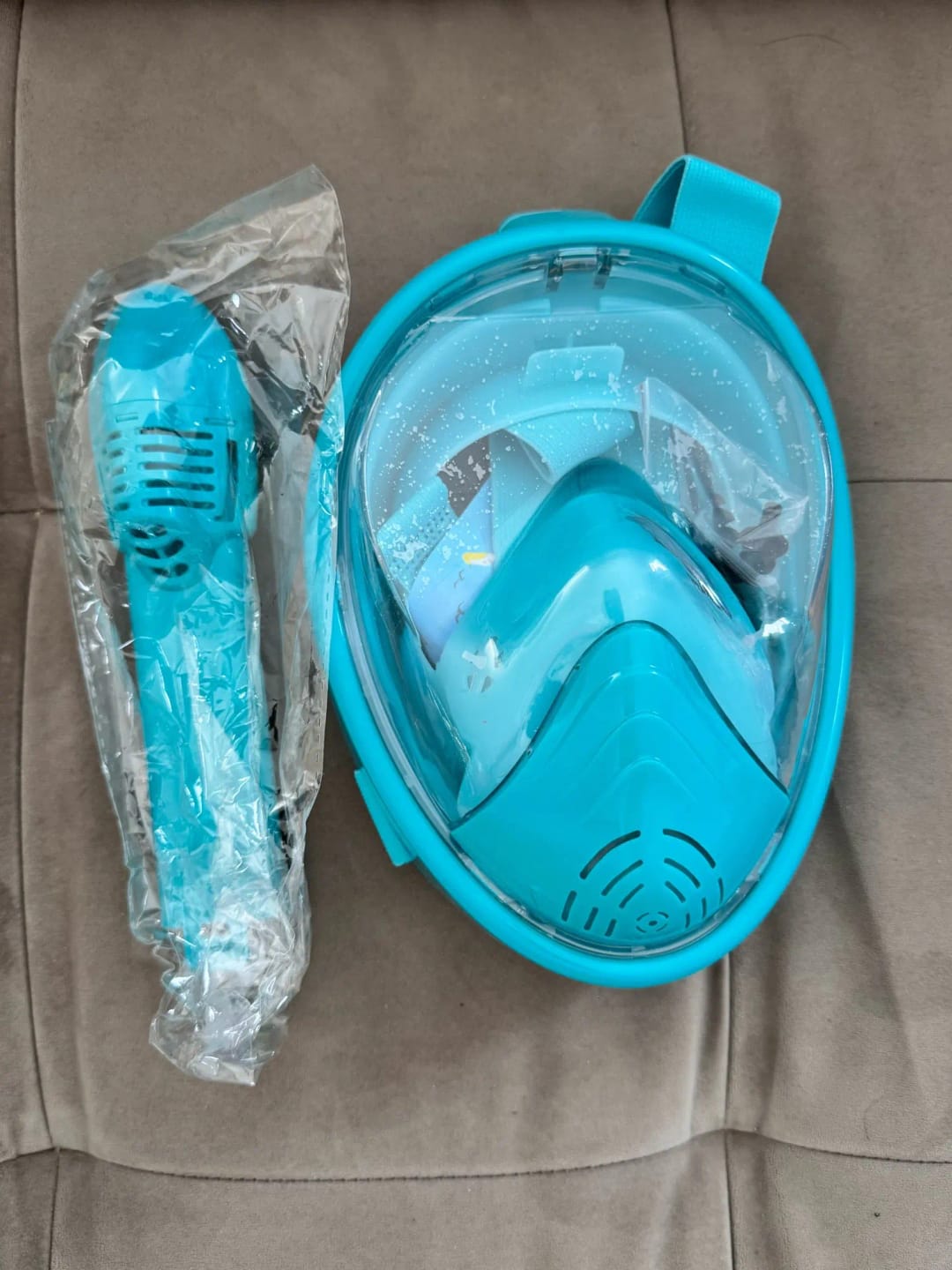Customer photo review of Professionelle Rundum Schnorchelmaske