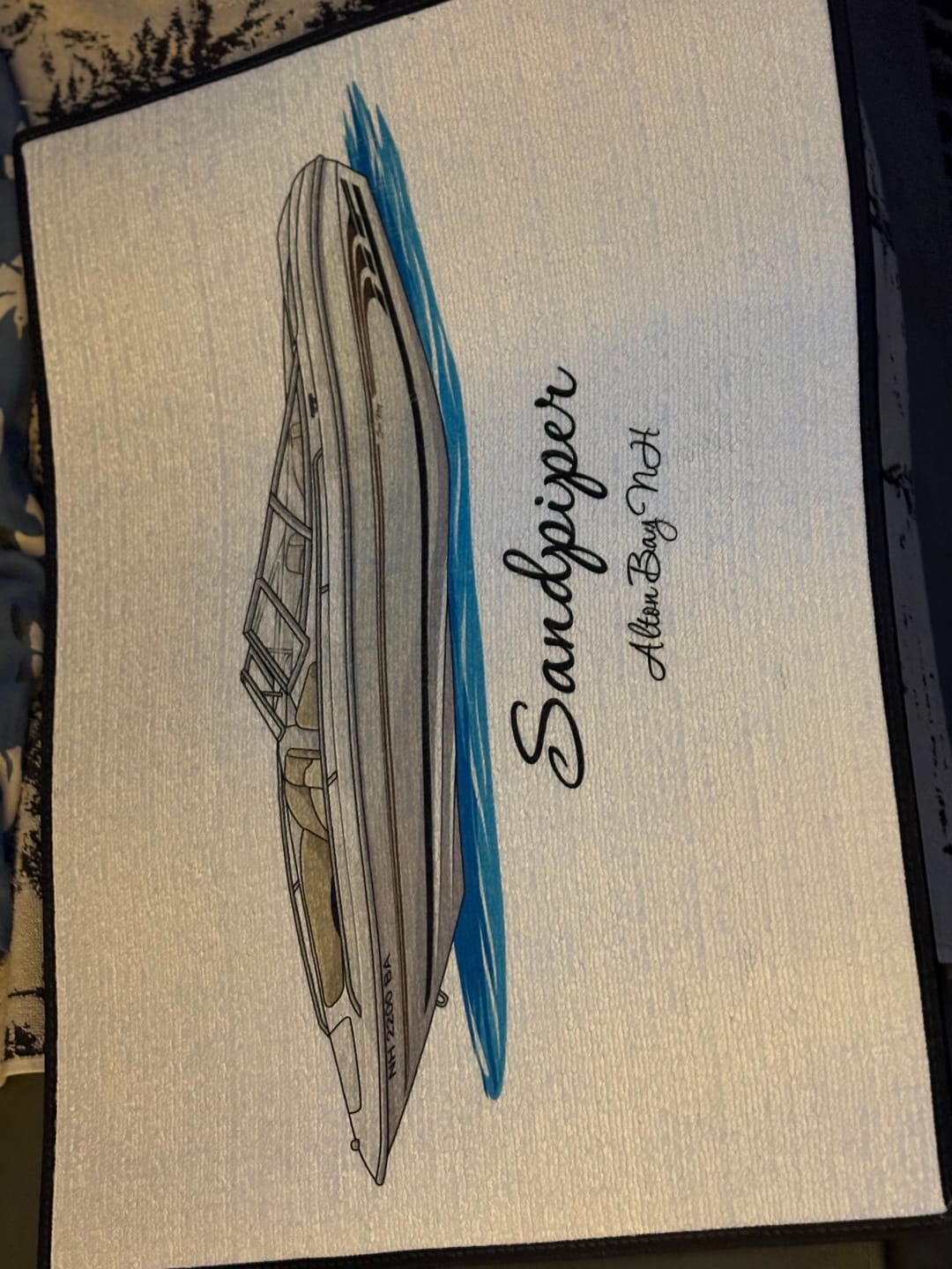 Customer photo review of Custom Indoor/Outdoor Dock Mat