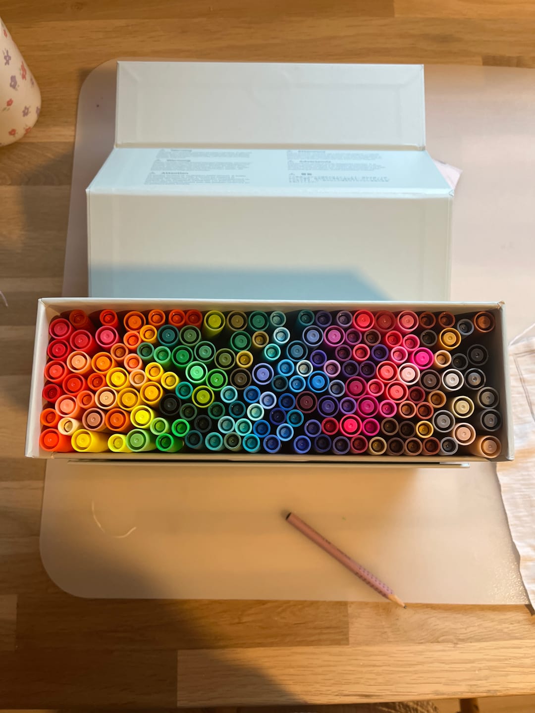 Customer photo review of Ohuhu Maui 160 Colors Dual Tips Water Based Art Markers, Brush & Fineliner