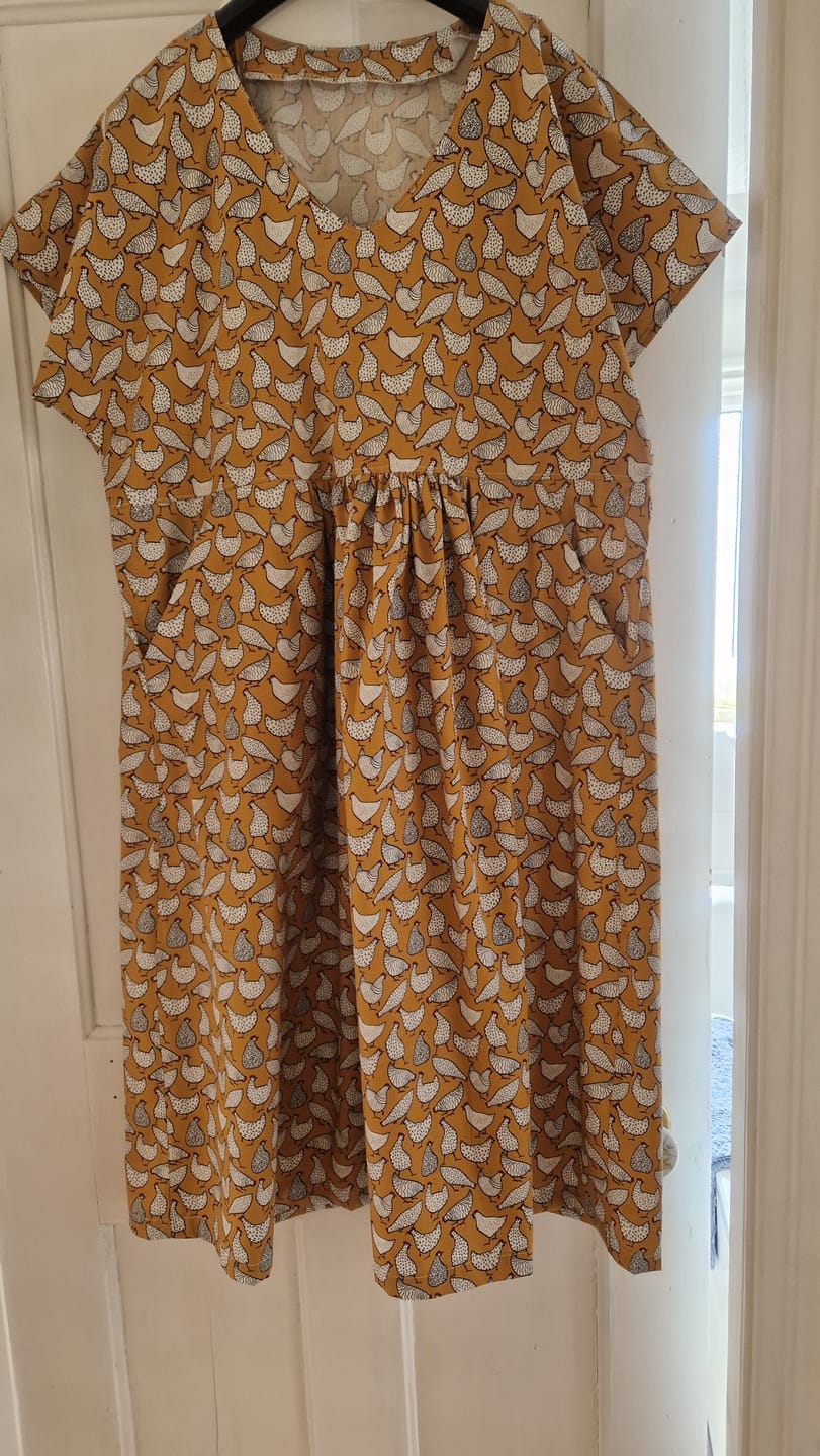 Customer photo review of Hens Rose & Hubble Cotton Poplin Fabric