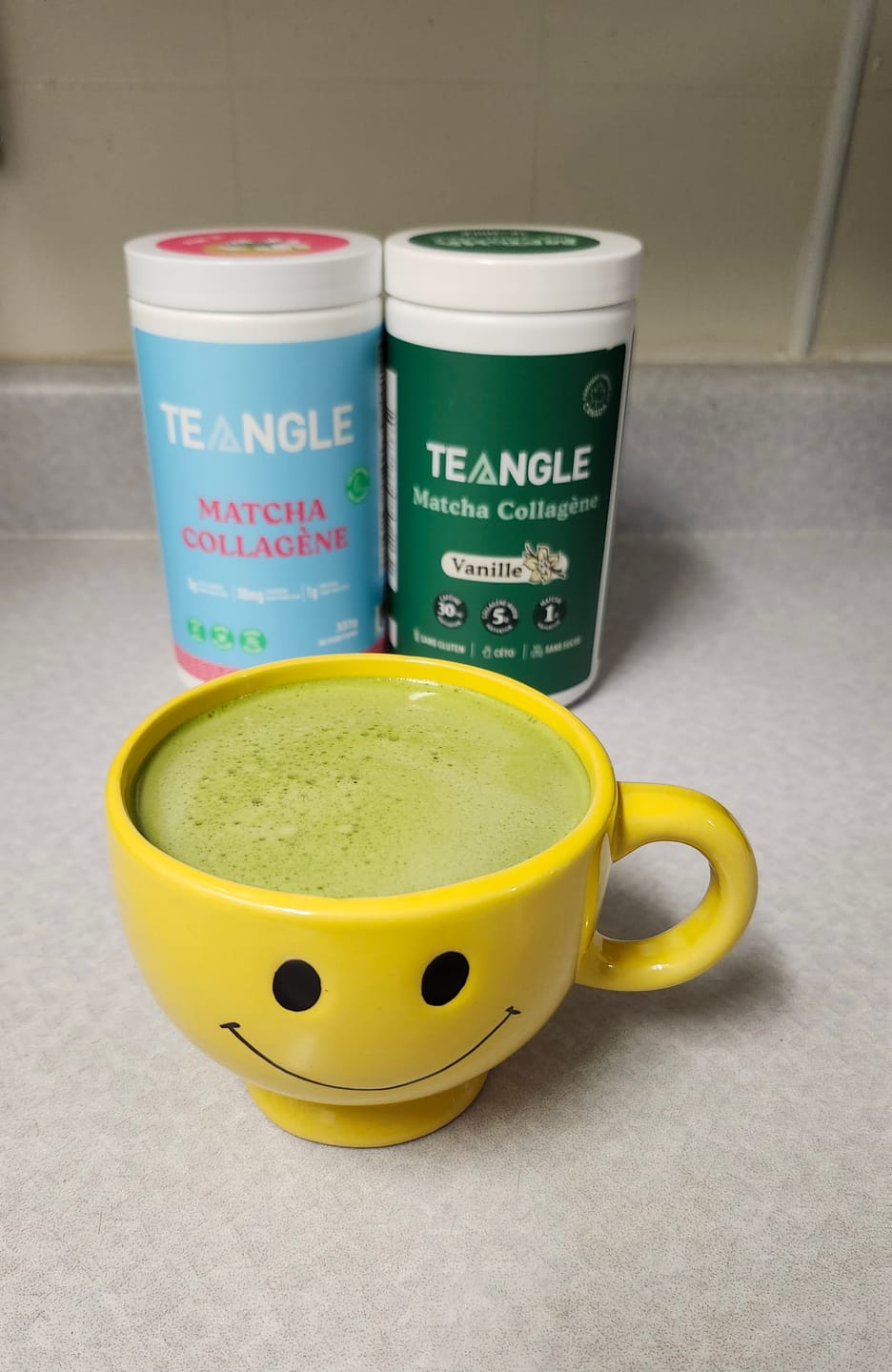 Customer photo review of Teangle - Matcha Collagène 333g - 411g