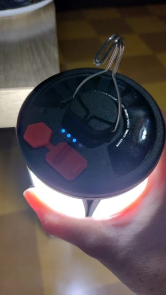 Customer photo review of Faltbare LED Campinglampe – Wiederaufladbare Outdoor Laterne